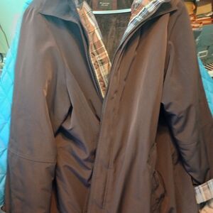 Elegant Brown Raincoat for Women